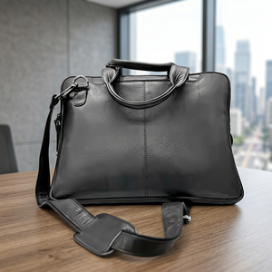 WRIZA Sac à bandoulière classique en cuir fait main pour homme, avec sangle réglable, de luxe, multifonctionnel, pour affaires, sac souple de qualité supérieure - Product Image 2
