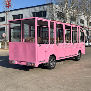Autobús Turístico Eléctrico Rosa en Oferta, Vehículo de Turismo con Tracción en las 4 Ruedas, Autobús Turístico de 14 Plazas, Autobús Urbano - Product Image 3