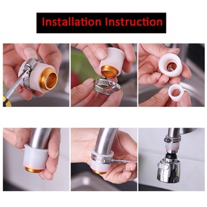 Old Style Non Thread Faucet Silicone Universal Adapter Connector to Brass Male Thread 22mm Faucet Aerator Adapter Joint - Product Image 6