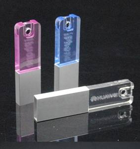 Venta al por mayor 3D logotipo personalizado 2GB <span class=keywords><strong>cristal</strong></span> memoria USB proveedores 16 GB LED logo flash <span class=keywords><strong>disk</strong></span> - Product Image 2