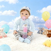 Poupée de bébé nouveau-né réaliste en silicone souple 3D colorée de haute qualité pour les petites filles, jouet éducatif mignon et réaliste