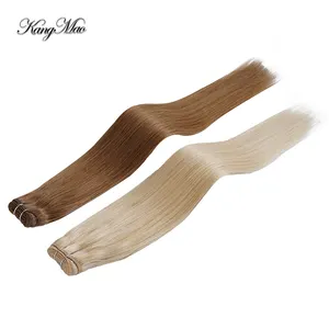 Genius Weft Double Drawn 100g Remy Hair Extensions Micro Machine Human Virgin Chinese Hair Cuticle Aligned Unprocessed 24 Inches
