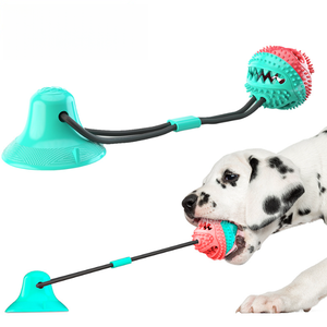 ของเล่นเชือกดึงสำหรับสุนัข ทำจากวัสดุ TPR ขายดี พร้อมถ้วยดูดสุญญากาศ ของเล่นกัดแทะ - Product Image 1