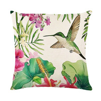 Tournesol décoration oiseaux plantes fleur taie d'oreiller confortable lin coussins couverture taie d'oreiller personnalisée 2024 printemps décor à la maison