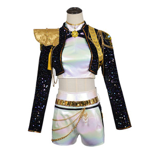 Costume de Cosplay Sorceress Hunter Cos Zoe Animation Suit Rumi Song Noir à Paillettes Mira pour la Vente en Gros - Product Image 2