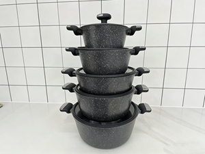 Juego de Utensilios de Cocina UAKEEN de 10 Piezas, Juego de Sartenes Antiadherentes de Aluminio, Utensilios de Cocina de Alta Calidad de Fábrica OEM de Zhejiang - Product Image 1