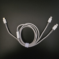 Cables Promocionales Compatibles con Teléfonos Móviles, Bancos de Energía y Portátiles, Dos en Uno, Tipo C, 2 en 1