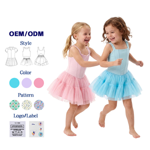 Vestido de Yoga Ecológico de Secado Rápido para Niñas 2026, Falda de Tenis Transpirable de Malla, Ropa Deportiva Infantil Sostenible Personalizada - Product Image 1