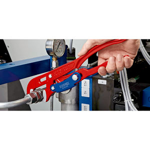 Llave para tubos Knipex S-Jaws ajustable, métrica, de acero al cromo vanadio, grado industrial 83 60 010 - Product Image 1