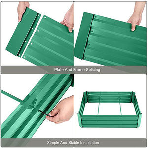 2025 8inches Tall New Iron Raised Garden Bed <b>Planter</b> Steel Large <b>Vegetable</b> Flower for <b>Vegetables</b> Planting - Product Image 6