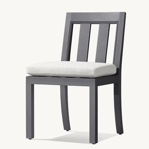 Chaise sans accoudoirs de patio tout temps <span class=keywords><strong>COSTA</strong></span> ensemble de salle à manger de plage de jardin chaise d'appoint de salle à manger en aluminium de meubles en métal fabriqués à la main - Product Image 1