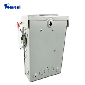 Bên mở 60/100 amps 240VAC không cầu chì ngắt kết nối hộp trong nhà hoặc ngoài trời hộp kim loại kéo ra chuyển đổi cho thiết bị - Product Image 3
