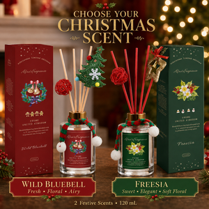 Diffuseur de parfum classique intemporel pour Noël, senteur Poire Anglaise et Freesia, pour une ambiance élégante et festive à la maison - Product Image 2