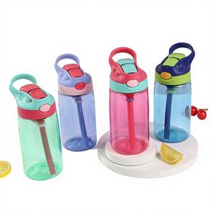 Botella de Agua Infantil de Tritán de 500 ml, Ecológica, con Diseño de Dibujos Animados, Antigolpes, con Boquilla de Pico de Pato y Asa, para Niños y Estudiantes, Venta al Por Mayor - Product Image 1
