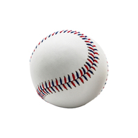 Ballons de baseball Little League personnalisés Intop, revêtement en cuir, 9 pouces, blancs, équipement d'entraînement durable pour les jeunes, utilisation en extérieur