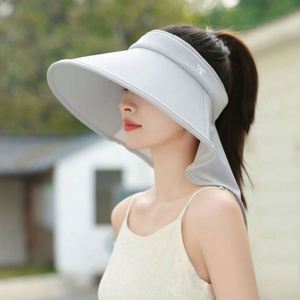 หมวกบักเก็ตฤดูร้อนขายส่ง ระบายอากาศได้ดี ปีกกว้าง หมวกชายหาด หมวกกันแดดแบบ unisex พร้อมที่ปิดคอ สำหรับตกปลา ลำลอง เล่นสกี - Product Image 5