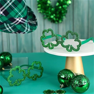 St. Patrick's Day Accessories Eyeglasses <strong>Shamrock</strong> Leprechaun Hat <strong>Glasses</strong> Photo Props Costume <strong>Party</strong> <strong>Glasses</strong> Frame For Kids Adults - Product Image 3