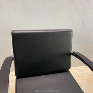 Silla de peluquero lista para enviar, muebles de salón de color negro y dorado, venta al por mayor - Product Image 5