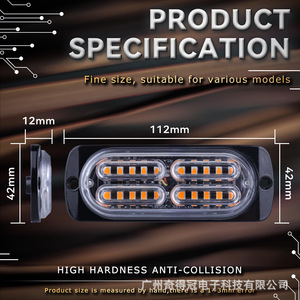 ไฟ LED 20 ดวง ไฟแฟลชด้านข้าง 12-24V อลูมิเนียมอัลลอยด์ สำหรับรถบรรทุกรถตู้รถยนต์ ปรับปรุงรุ่นใหม่ - Product Image 5