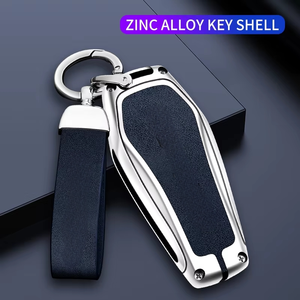 Funda de Cuero para Llave de Coche BYD Atto 3, Han EV, Dolphin, Byd Song Plus EV, 4 Botones, Accesorios Metálicos, Soporte para Llave Inteligente - Product Image 6