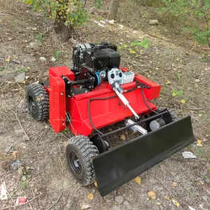 CE Aprovar equipamentos agrícolas e florestais gasolina robótica controle remoto 4 tempos cortador de grama com lâmina de neve