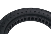 Pneu sans air solide Nedong 12x2.5 pour vélo électrique/scooter, caoutchouc noir durable, design en nid d'abeille