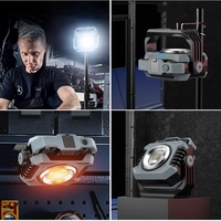 Lampe de travail LED COB multifonctionnelle portable avec fonction de banque d'alimentation, alimentation CC, pour usage en atelier