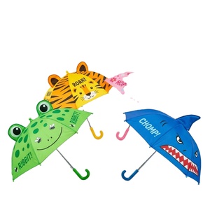 Nouvelle Arrivée Parapluie Semi-Automatique 8 Baleines pour Enfants, Motif Dessin Animé Mignon 3D Créatif, Vente en Gros pour la Pluie - Product Image 1