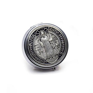 6*6*2cm Catholique Religieux Saint Benoît Boîte Cadeau pour Chapelet Chaîne Collier Emballage - Product Image 3