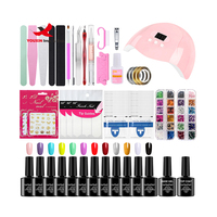 Lot en gros RTS de vernis à ongles UV professionnel 10 ml, kit de lampe UV FENGFLY RL-771 certifié CE, 12 couleurs