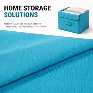 Tela Oxford de Poliéster Jacquard con Revestimiento de PU Resistente al Agua 200D para Bolsas de Almacenamiento de Ropa, <span class=keywords><strong>Cajas</strong></span> de Almacenamiento y Cestas de Lavandería - Product Image 1