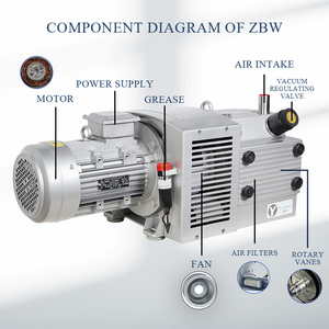 משאבת ואקום באיכות גבוהה ללא שמן תעשייתית באיכות גבוהה משאבת ואקום zybw80m3/h גז משאבת אוויר מוצץ להדפסה אריזה - Product Image 4