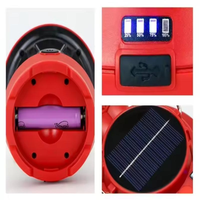 Lanterne solaire rechargeable pour le camping, à intensité réglable, pliable, suspendue, portable, pour l'extérieur, en cas d'urgence, pour la randonnée, la pêche