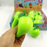 Jouet Squishy en Plastique Moulable Vert Pomme pour Garçons et Filles, à Remontée Lente, Anti-Stress, Sensoriel, Décompression, à Presser