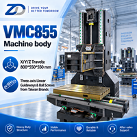 Centre d'usinage vertical CNC monobroche BT40 VMC855 VMC850 avec corps de machine en fonte grise HT300 de haute qualité