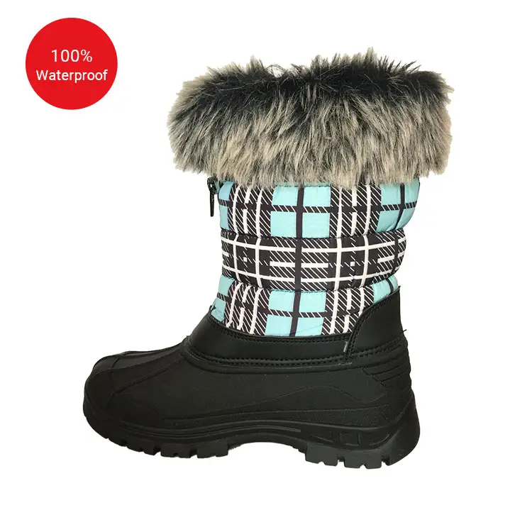 Mädchen Gummistiefel Knöchel Ente Regen Stiefel Mittlere Waden Spitze Up TPR Garten Schuhe Winter Schnee Stiefel