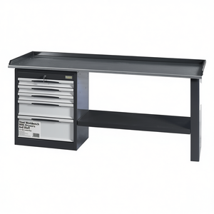 Steel Workbench With <b>Drawers</b> And Shelf 131 B2 Model For <b>Workshop</b> Use - Product Image 2