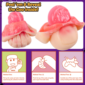 Caramelle Gommose Creativi <span class=keywords><strong>di</strong></span> <span class=keywords><strong>Halloween</strong></span> Amos Peelerz, a Forma <span class=keywords><strong>di</strong></span> Parti del Corpo Pelabili, Gusto Lampone e Fragola, Vendita all'Ingrosso - Product Image 5