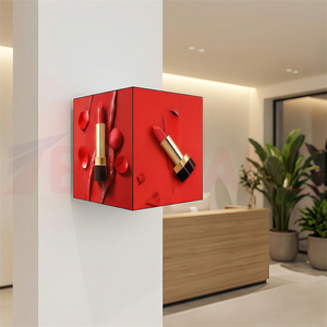 Affichage publicitaire LED Cube Lightbox, écran LED créatif en forme de cube pour la promotion de marques de bière, panneau LED pour bar et <span class=keywords><strong>pub</strong></span> en intérieur - Product Image 5