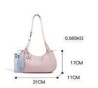 Sac à main de luxe en cuir véritable pleine fleur pour femme, nouveau design personnalisé, haute qualité, tendance, sac à bandoulière et sac sous le bras pour usage quotidien, vente en gros