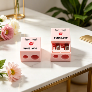 <span class=keywords><strong>Taille</strong></span>-<span class=keywords><strong>crayon</strong></span> double trou pour <span class=keywords><strong>maquillage</strong></span>, logo personnalisé, outil cosmétique haut de gamme - Product Image 1