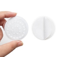 RisingLand Baki Perekat PVC Sekali Pakai Ringan Bentuk Bunga Tempat Lem Bulu Mata Ramah Kulit Alami Lembut 50pcs/OPP