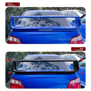 Alerón Trasero para <span class=keywords><strong>Subaru</strong></span> <span class=keywords><strong>Impreza</strong></span> <span class=keywords><strong>WRX</strong></span> <span class=keywords><strong>STI</strong></span> 2002-2006, Negro Piano, Patrón de Fibra de Carbono, Modificación Transfronteriza - Product Image 4
