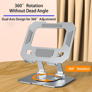 <span class=keywords><strong>Supporto</strong></span> per Laptop Resistente in Acciaio al Carbonio Pieghevole con Rotazione a 360° °   Base girevole per un <span class=keywords><strong>supporto</strong></span> stabile di dispositivi da 17 pollici - Product Image 2