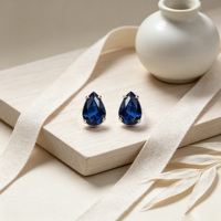 Boucles d'oreilles clous en argent 925 véritable poli avec zircon, plaqué platine, hypoallergéniques, bijoux fins pour femme, accessoire quotidien décontracté et pour le trajet.