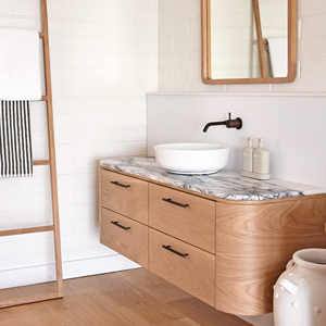 Tocador de venta directa de fábrica con almacenamiento para baños organizados: mantenga <span class=keywords><strong>todo</strong></span> en su lugar UpgradeBathroom Style Vanity - Product Image 1