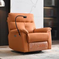 Canapé de salon contemporain en cuir avec coutures losanges et fauteuil inclinable pour cinéma à domicile