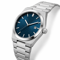 Nuevo Reloj de Lujo para Hombre, 40 mm, de Alta Gama, de Cuarzo, con Correa de Acero Inoxidable, Resistente al Agua 30 m, con Diseño Hueco