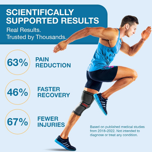 Ademend, antislip kniebrace van gebreid nylon met aangepaste logo, unisex, geschikt voor alle seizoenen, voor hardlopen, sportblessures en herstel. - Product Image 2