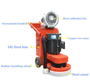 Pulidora de Pisos de Concreto de Alta Potencia 380V, Portátil, de Empuje Manual, para Remover Revestimientos Epóxicos - Product Image 1